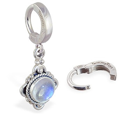 TummyToys® Moonstone Drop Belly Ring