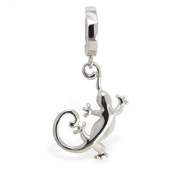 TummyToys® Silver Gecko Navel Ring