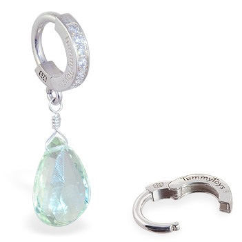 TummyToys® Green Amethyst Navel Jewellery. Belly Rings Australia.