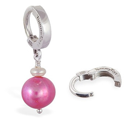 TummyToys® Hot Pink Freshwater Pearl Huggy