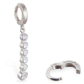 TummyToys® Clear CZ Journey Navel Ring. Belly Rings Australia.