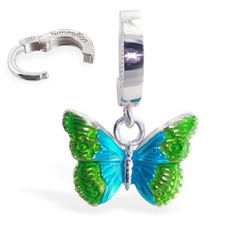TummyToys® Silver Butterfly Belly Ring