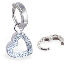 TummyToys® Silver Floating Heart Swinger