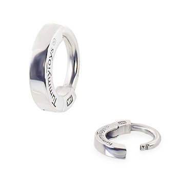 TummyToys® White Gold Sleeper Navel Ring. Designer Navel Rings.