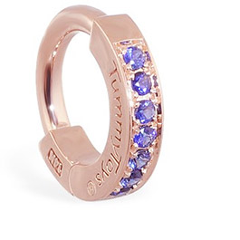 TummyToys® Rose Gold Sapphire Pave Sleeper