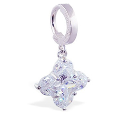 TummyToys® Silver Princess Cut Clover