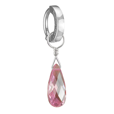 TummyToys® Faceted Ice Drop Swinger Charm. Belly Rings Australia.